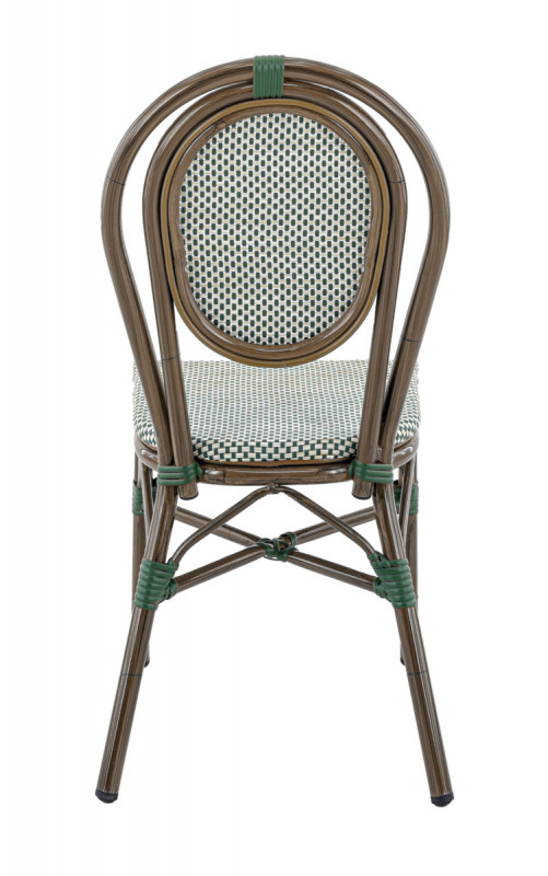 Chaise de terrasse vert 90x41x56 cm Paris Flexmob
