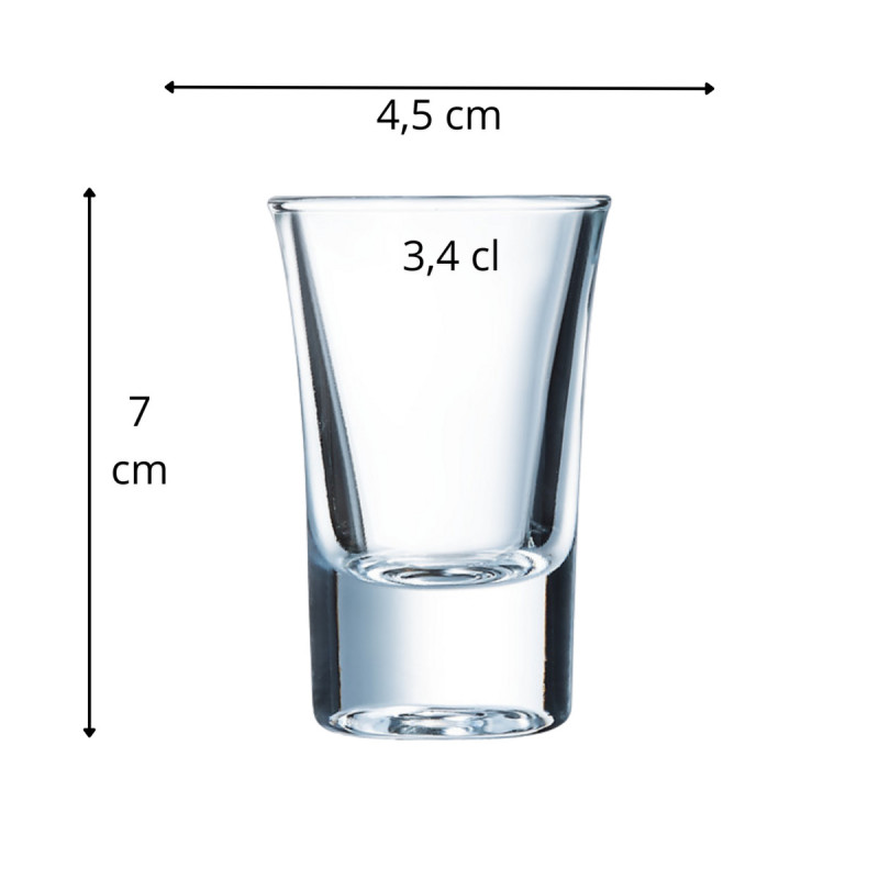 Shooter verre 3,4 cl Hot Shot Arcoroc