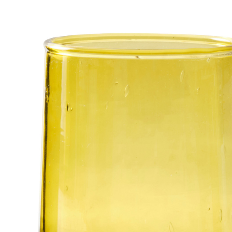 Gobelet forme haute ambre verre recyclé 33 cl Lily Pro.mundi