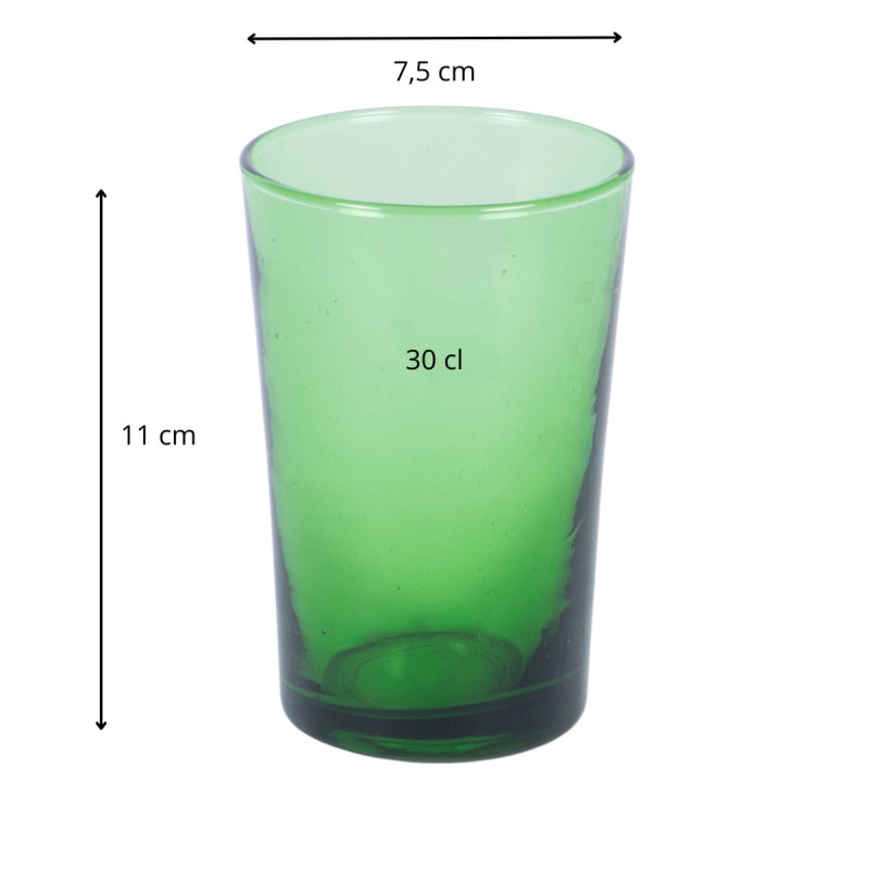 Gobelet empilable vert verre recyclé 30 cl Pia Pro.mundi