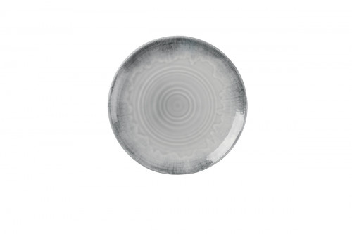 Assiette plate organique bleu porcelaine vitrifiée Ø 23 cm Harvest Flux Dudson