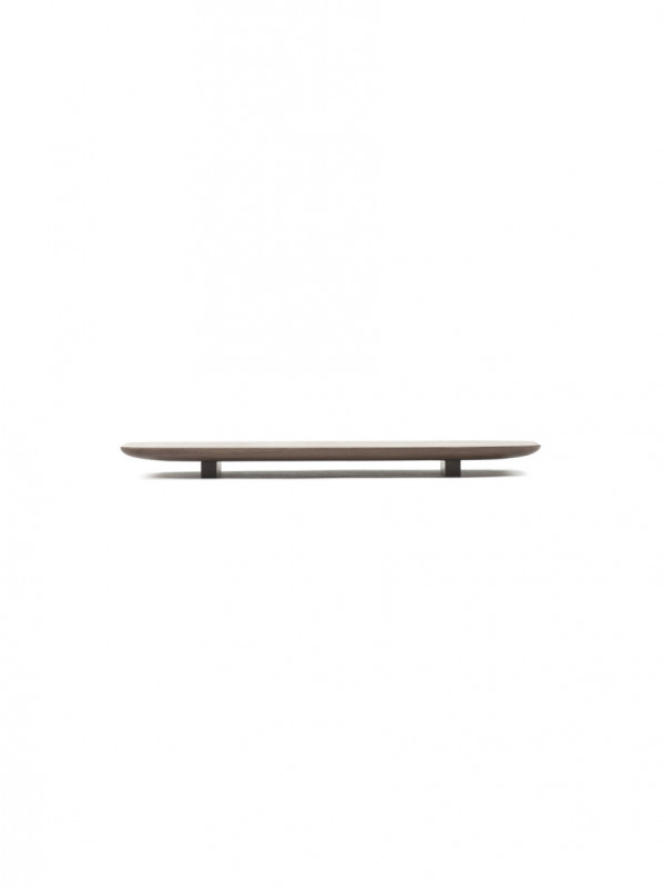 Plat rectangulaire brun noyer 24 cm Nido Serax