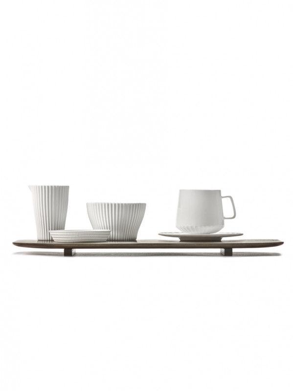 Plat rectangulaire brun noyer 35 cm Nido Serax