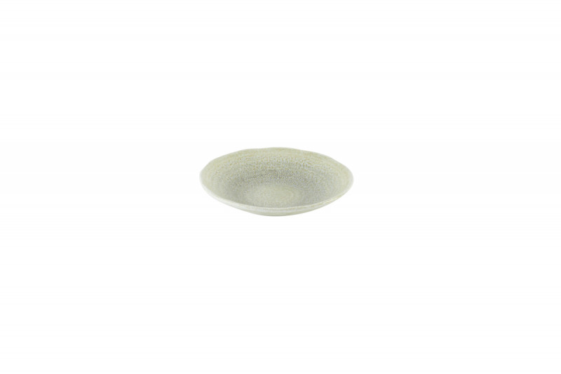 Assiette creuse organique vert porcelaine vitrifiée Ø 14,2 cm Harvest Grain Dudson
