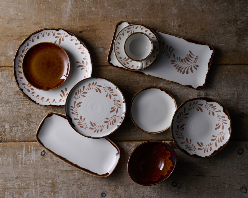 Tasse à cappuccino / thé rond vert porcelaine vitrifiée 22,7 cl Ø 9,5 cm Finca Flint Dudson