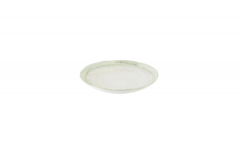 Assiette creuse organique vert porcelaine vitrifiée Ø 25 cm Finca Flint Dudson