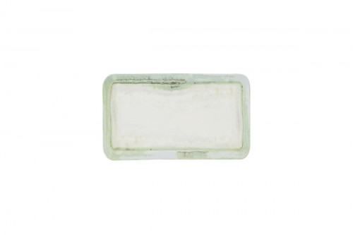 Assiette organique vert porcelaine vitrifiée 27x16 cm Finca Flint Dudson