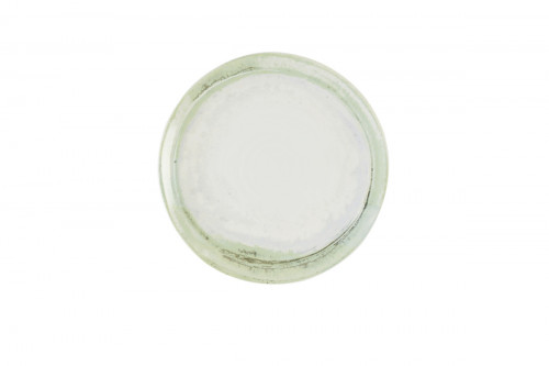 Assiette plate organique vert porcelaine vitrifiée Ø 23 cm Finca Flint Dudson