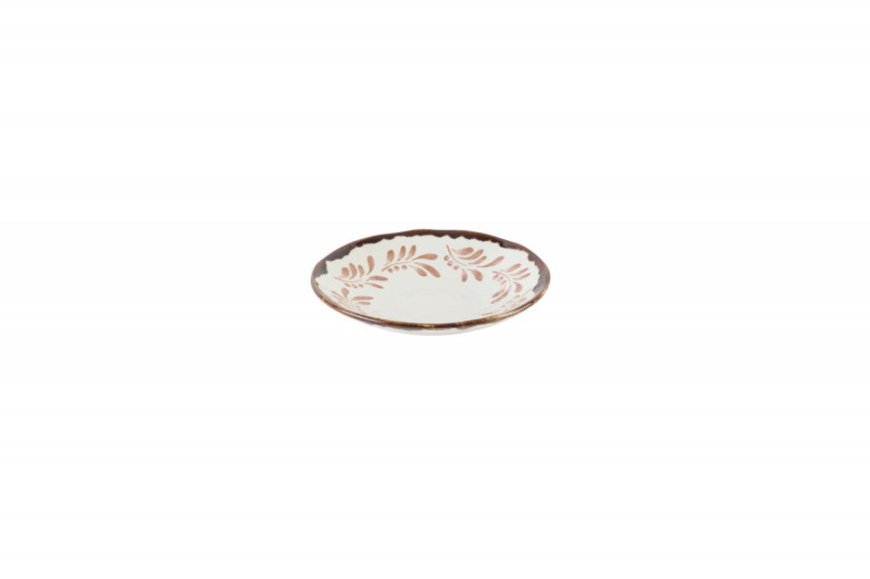 Assiette creuse organique terracotta porcelaine vitrifiée Ø 21 cm Harvest Mediterranean Dudson