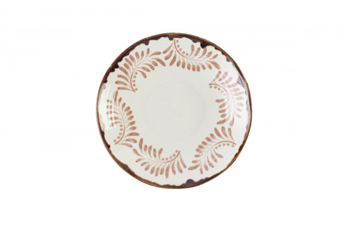 Assiette creuse organique terracotta porcelaine vitrifiée Ø 28 cm Harvest Mediterranean Dudson