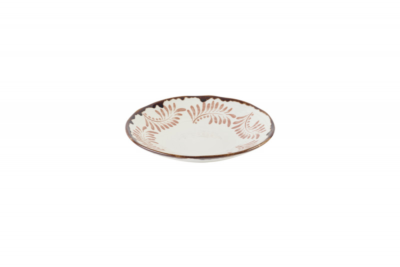 Assiette creuse organique terracotta porcelaine vitrifiée Ø 28 cm Harvest Mediterranean Dudson
