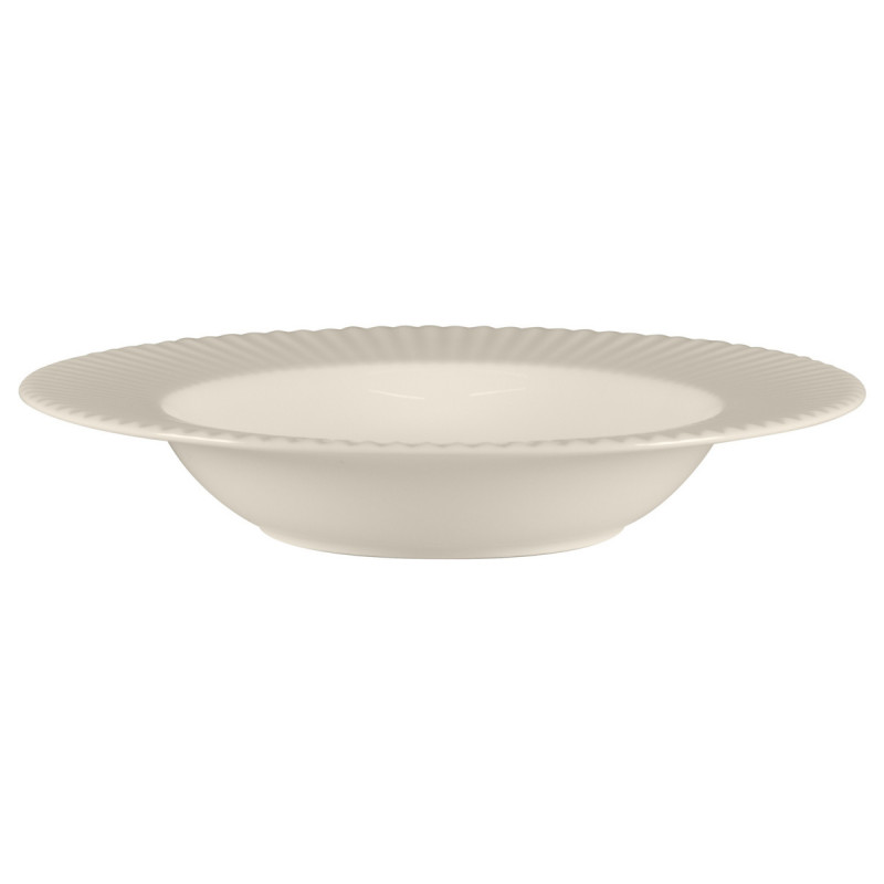 Assiette creuse rond blanc porcelaine bone china Ø 22,8 cm Spectra Rak