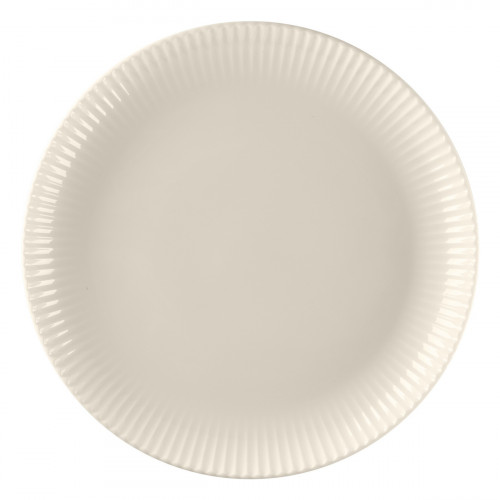 Assiette coupe plate rond blanc porcelaine bone china Ø 26,8 cm Spectra Rak