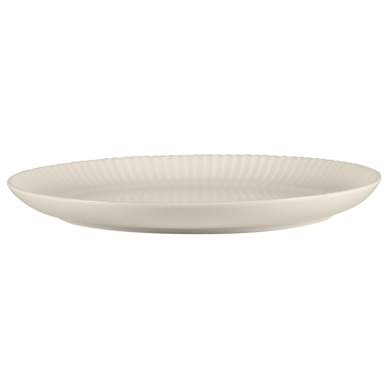 Assiette coupe plate rond blanc porcelaine bone china Ø 20,8 cm Spectra Rak