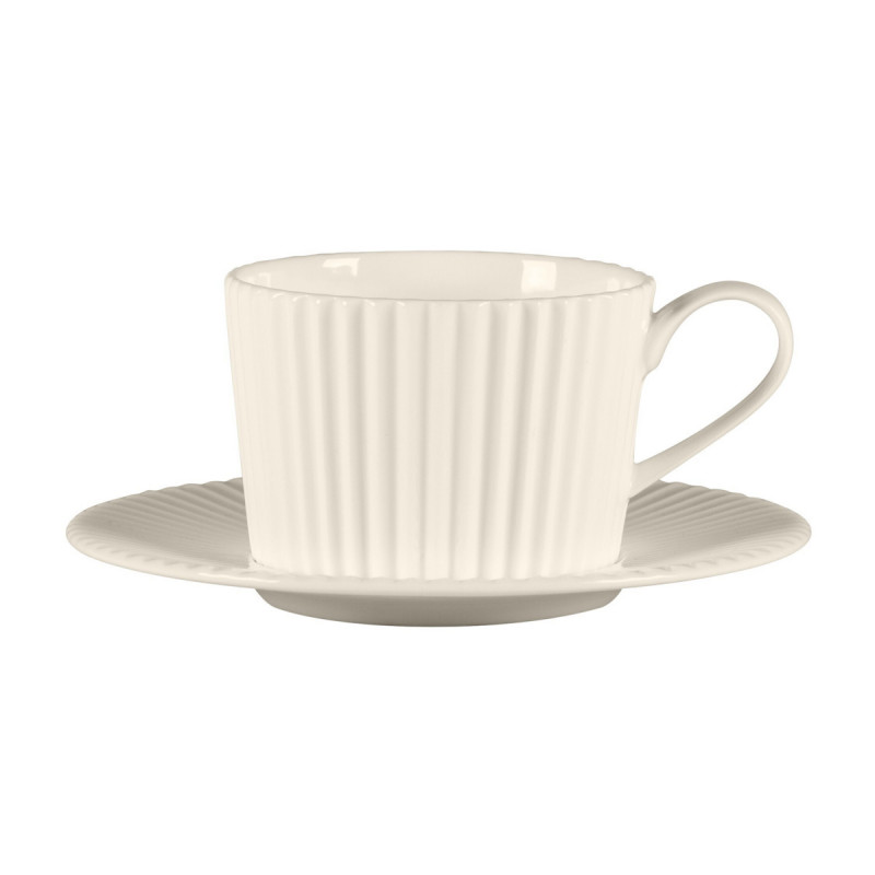Tasse à café / thé rond blanc porcelaine bone china 19,6 cl Ø 32,2 cm Spectra Rak