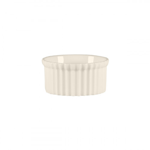 Beurrier rond blanc porcelaine bone china Ø 6,8 cm Spectra Rak