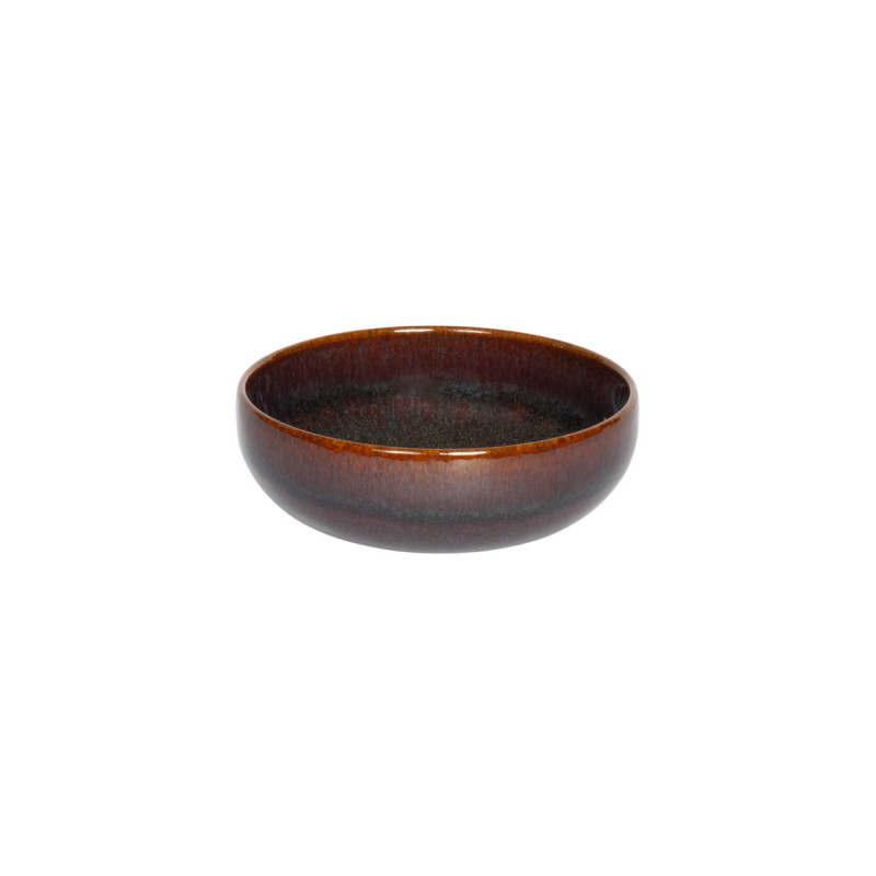 Coupelle rond Marron Bleu grès émaillé Ø 12 cm Amber Accolade
