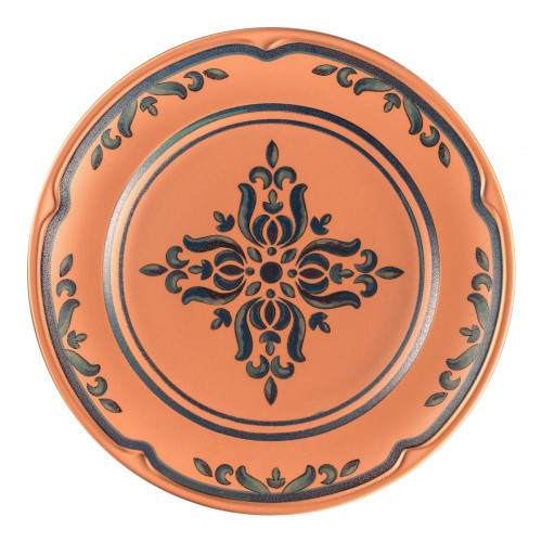 Assiette plate rond Tero Décor Ostia porcelaine Ø 27 cm Earth Rak