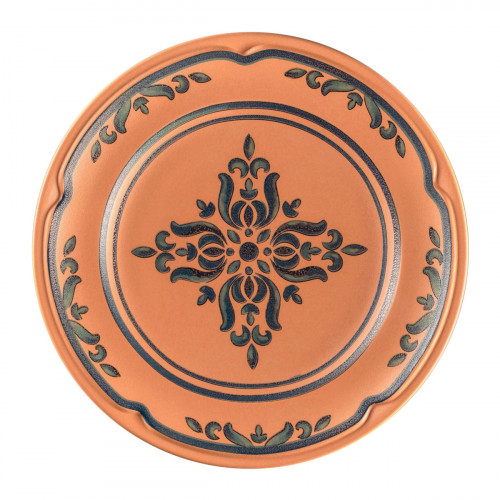 Assiette plate rond Tero Décor Ostia porcelaine Ø 20,7 cm Earth Rak