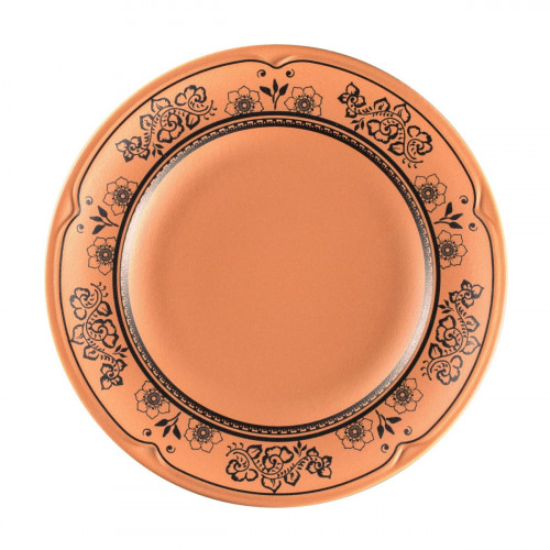 Assiette plate rond Tero Décor Alexandria porcelaine Ø 16,4 cm Earth Rak