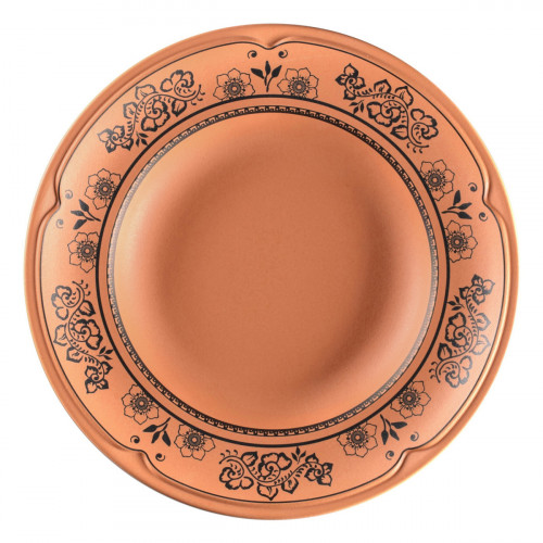 Assiette creuse rond Tero Décor Alexandria porcelaine Ø 23,8 cm Earth Rak