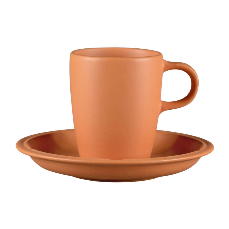 Tasse à café rond Tero Décor Prima porcelaine 20 cl Ø 7 cm Earth Rak