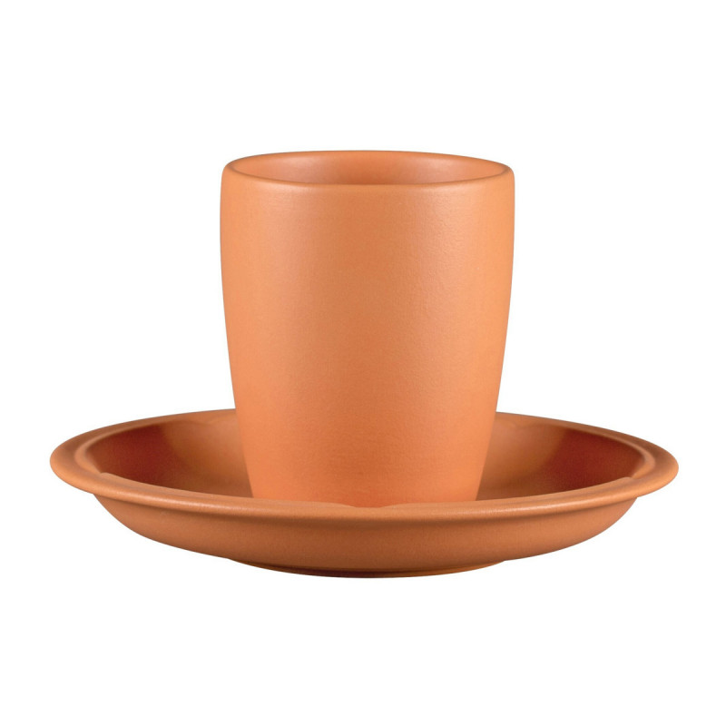 Sous tasse à café/thé rond Tero Décor Prima porcelaine Ø 15 cm Earth Rak