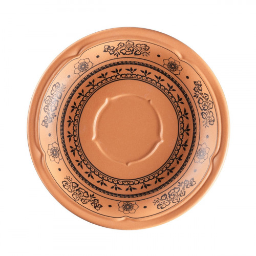 Sous tasse à café/thé rond Tero Décor Alexandria porcelaine Ø 15 cm Earth Rak