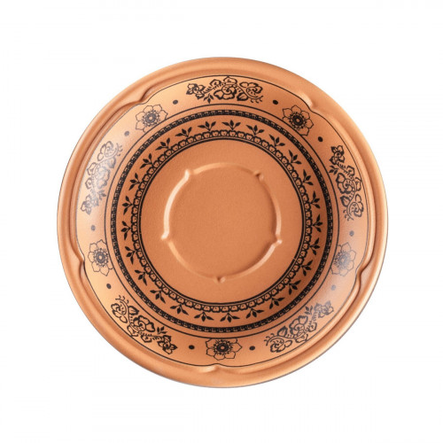 Sous tasse à espresso rond Tero Décor Alexandria porcelaine Ø 13 cm Earth Rak