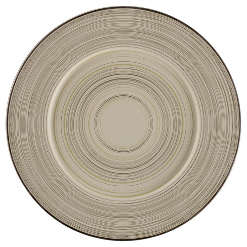 Assiette extra plate rond Argila Décor Larissa porcelaine Ø 29 cm Earth Rak