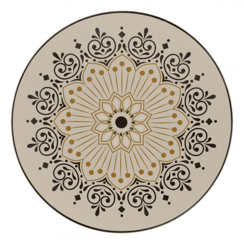 Assiette extra plate rond Argila Décor Cartagena porcelaine Ø 26,5 cm Earth Rak