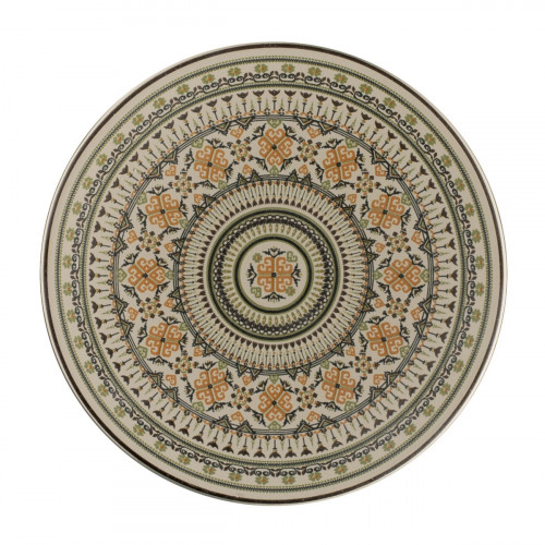Assiette extra plate rond Argila Décor Genoa porcelaine Ø 15,7 cm Earth Rak