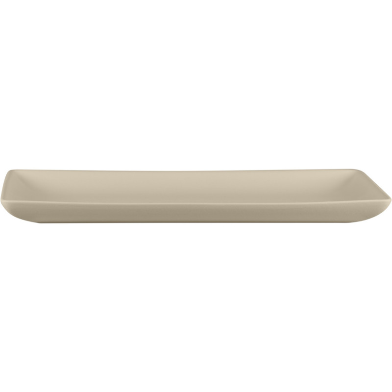 Assiette plate rectangulaire Argila Décor Epura porcelaine 33,8x18,3 cm Earth Rak