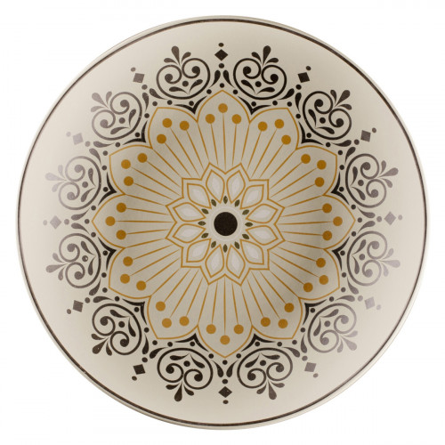 Assiette coupe creuse rond Argila Décor Cartagena porcelaine Ø 26,1 cm Earth Rak