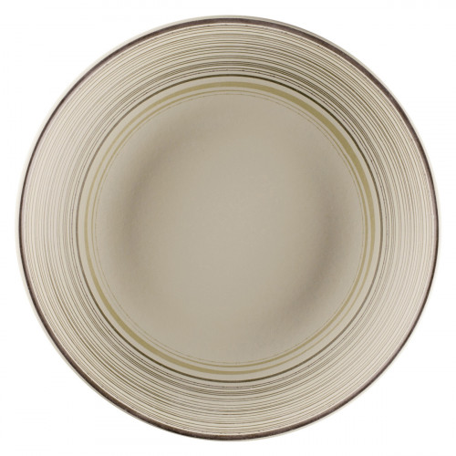 Assiette coupe creuse rond Argila Décor Larissa porcelaine Ø 26,1 cm Earth Rak