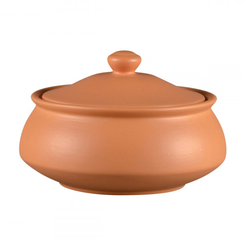 Bol avec couvercle rond baantna tero Décor Prima porcelaine Ø 16,5 cm Earth Rak