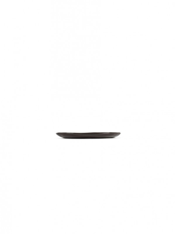 Assiette coupe plate rond ébène grès émaillé Ø 14,5 cm La Mère Serax