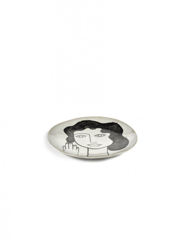 Assiette coupe plate rond écru grès émaillé Ø 20 cm La Mère Serax