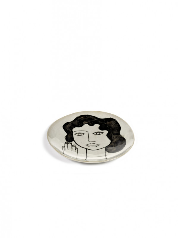 Assiette coupe plate rond écru grès émaillé Ø 20 cm La Mère Serax