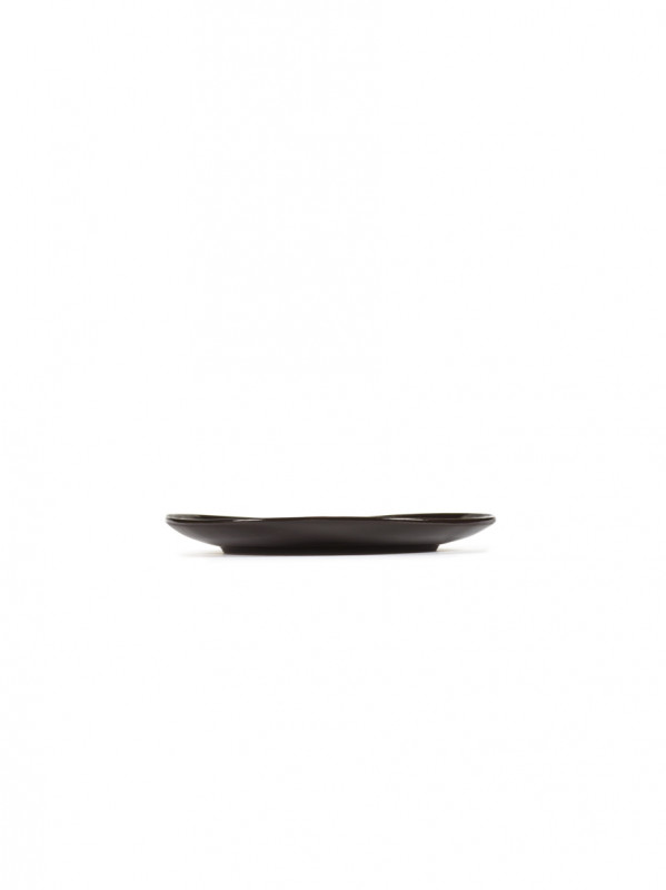 Assiette coupe plate rond ébène grès émaillé Ø 20 cm La Mère Serax