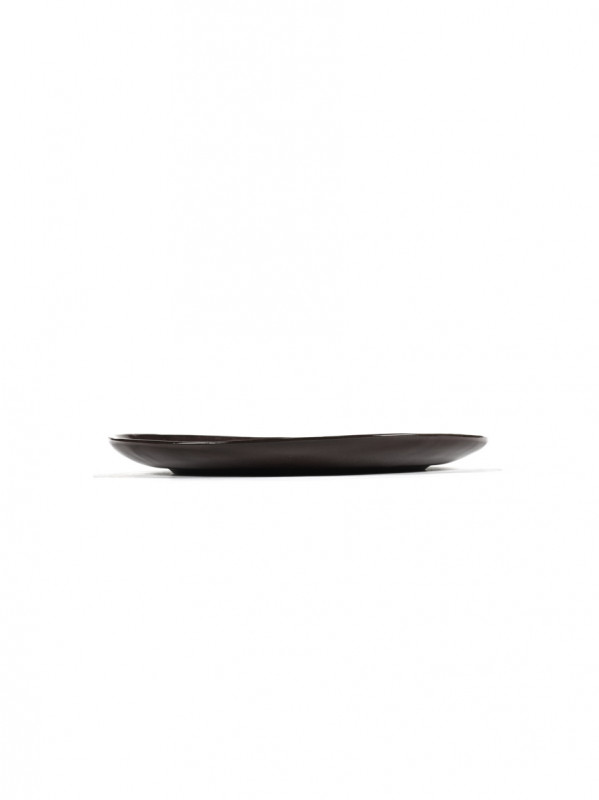 Assiette coupe plate rond ébène grès émaillé Ø 25 cm La Mère Serax
