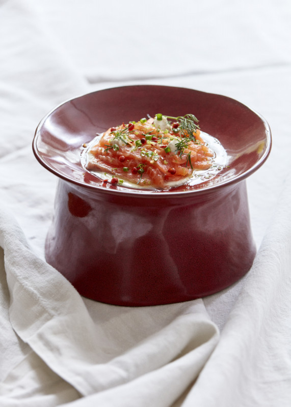 Sous tasse à café rond Venetian red grès émaillé Ø 14,5 cm La Mère Serax