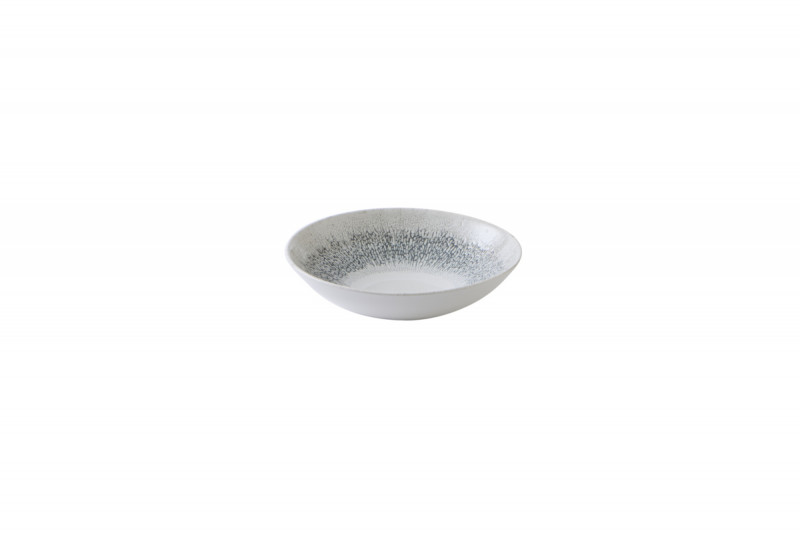 Assiette coupe creuse rond Agate grey porcelaine vitrifiée Ø 18,2 cm Fusion Churchill