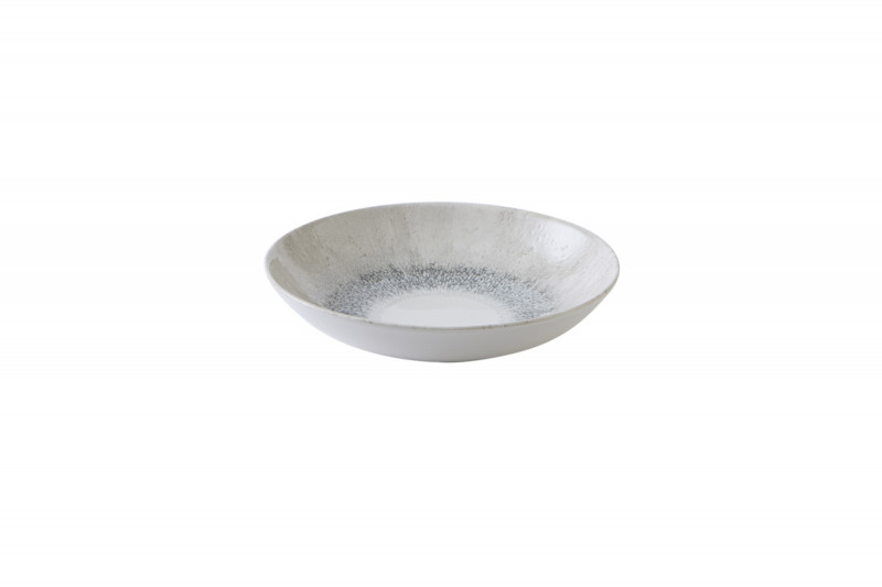 Assiette coupe creuse rond Agate grey porcelaine vitrifiée Ø 24,8 cm Fusion Churchill
