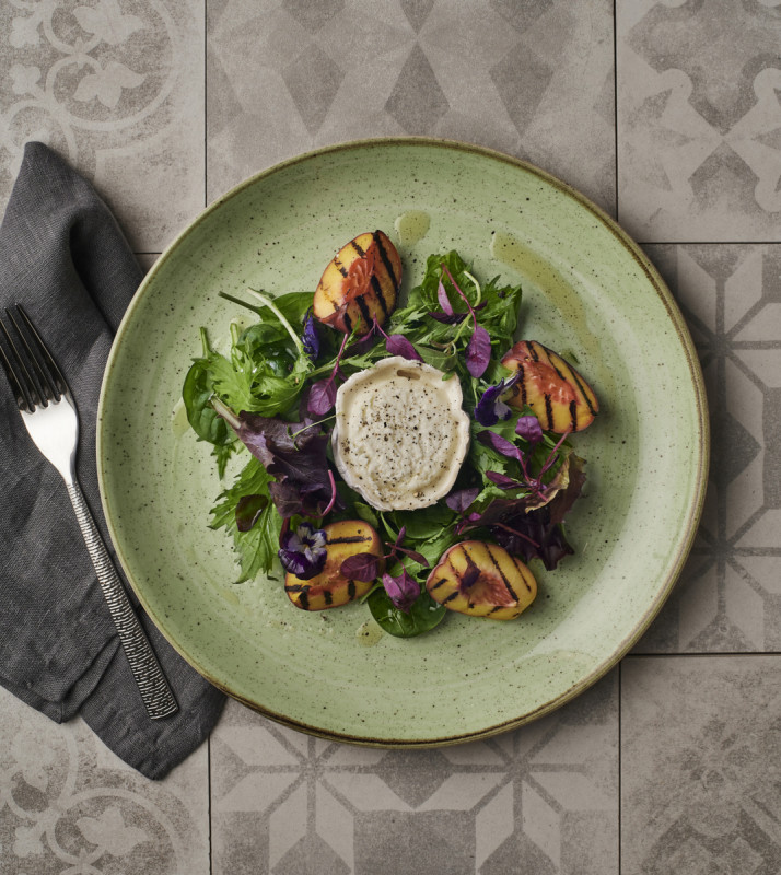 Assiette plate rond Sage Green porcelaine vitrifiée Ø 26 cm Stonecast Sage Churchill