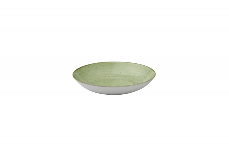 Assiette creuse rond Sage Green porcelaine vitrifiée Ø 18,2 cm Stonecast Sage Churchill