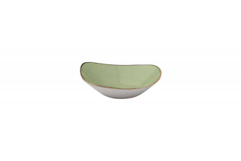 Bol triangulaire Sage Green porcelaine vitrifiée 23,5x23,5 cm Stonecast Sage Churchill