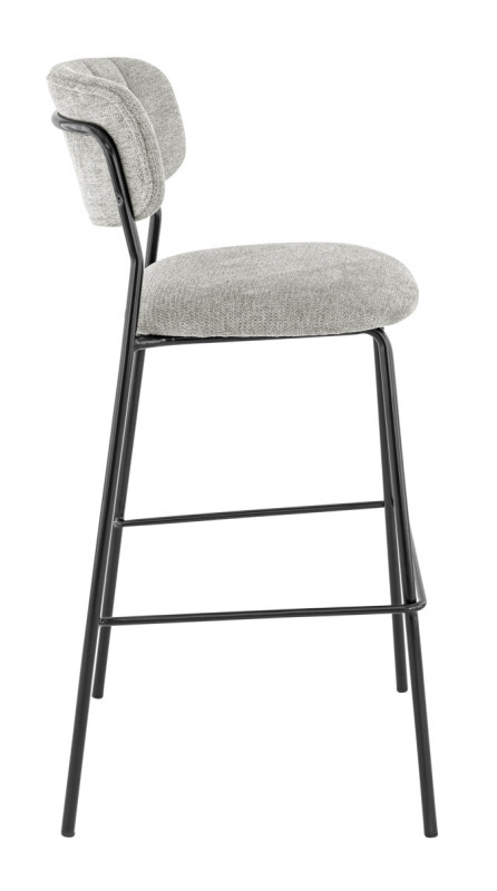 Tabouret de bar d'intérieur gris clair 108x51x55 cm Auguste Flexmob