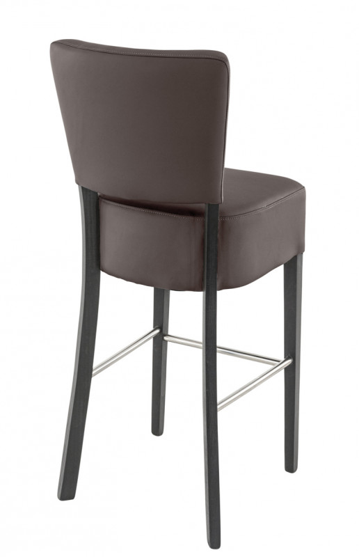 Tabouret de bar d'intérieur chocolat 111x45x54 cm Floriane 2 Flexmob