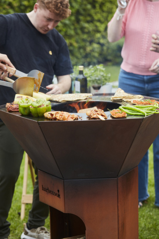 Brasero acier 80,3x80,3x102,3 cm Nestor Barbecook